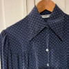 Blouse Ted Lapidus vintage soie pois