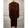 Robe Emanuel Ungaro vintage soie lamée or