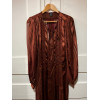 Robe Emanuel Ungaro vintage soie lamée or