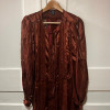 Robe Emanuel Ungaro vintage soie lamée or