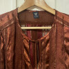 Robe Emanuel Ungaro vintage soie lamée or