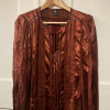 Robe Emanuel Ungaro vintage soie lamée or