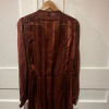 Robe Emanuel Ungaro vintage soie lamée or