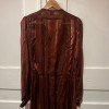 Robe Emanuel Ungaro vintage soie lamée or