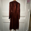 Robe Emanuel Ungaro vintage soie lamée or