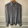 Blouse Ted Lapidus vintage soie style officier TS