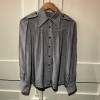Blouse Ted Lapidus vintage soie style officier TS