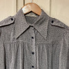 Blouse Ted Lapidus vintage soie style officier TS