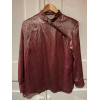 Blouse Nina Ricci vintage lamée rose TM/L