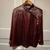Blouse Nina Ricci vintage lamée rose TM/L