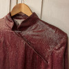 Blouse Nina Ricci vintage lamée rose TM/L