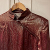 Blouse Nina Ricci vintage lamée rose TM/L