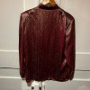 Blouse Nina Ricci vintage lamée rose TM/L