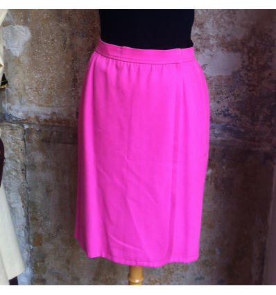 Jupe vintage Saint-Laurent rose taille 38 ou 40