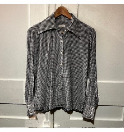 Blouse Chloé vintage pied de poule TS