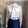 Blouse Yves Saint-Laurent lavallière soie