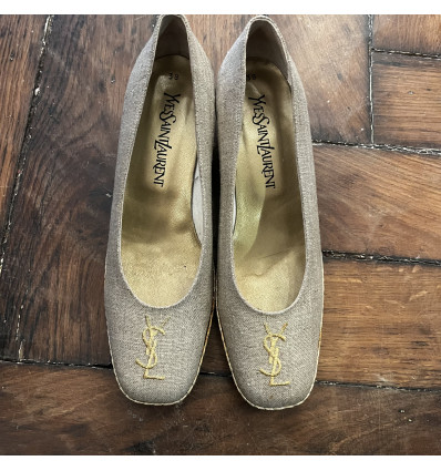 Paire de compensées Yves Saint Laurent vintage T38
