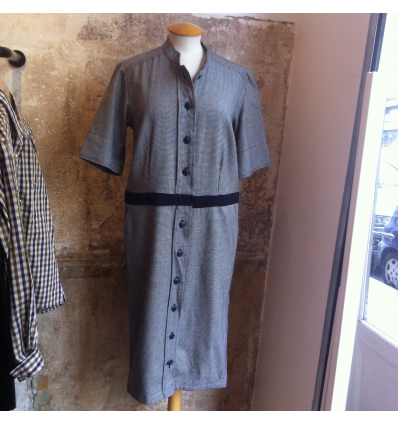 Robe Saint-Laurent vintage taille 40 pied de poule
