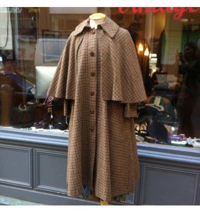 Manteau Celine esprit cape taille unique