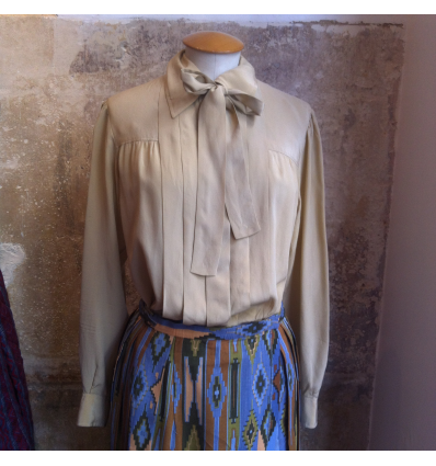 Blouse Saint-Laurent lavallière vintage taille 38/40