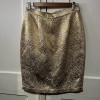 Jupe Thierry Mugler vintage brocard lamé or