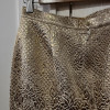 Jupe Thierry Mugler vintage brocard lamé or