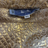 Jupe Thierry Mugler vintage brocard lamé or