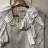 Blouse Emmanuelle Khanh vintage TS frou frou