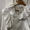 Blouse Emmanuelle Khanh vintage TS frou frou