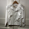 Blouse Emmanuelle Khanh vintage TS frou frou
