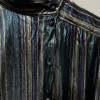 Blouse Ted Lapidus vintage soie lamée rayures