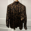 Blouse Valentino vintage leopard soie TM/L