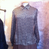 Blouse Celine vintage soie pied de poule