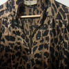 Blouse Valentino vintage leopard soie TM/L