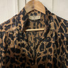 Blouse Valentino vintage leopard soie TM/L