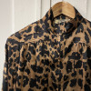 Blouse Valentino vintage leopard soie TM/L