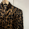 Blouse Valentino vintage leopard soie TM/L