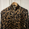 Blouse Valentino vintage leopard soie TM/L