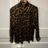 Blouse Valentino vintage leopard soie TM/L