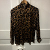 Blouse Valentino vintage leopard soie TM/L
