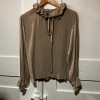 Blouse Saint Laurent vintage soie frou frou T38