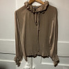 Blouse Saint Laurent vintage soie frou frou T38
