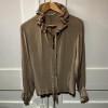 Blouse Saint Laurent vintage soie frou frou T38