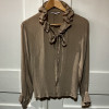 Blouse Saint Laurent vintage soie frou frou T38