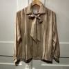 Blouse Saint-Laurent vintage soie lavallière