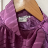 Blouse Saint-Laurent vintage soie parme lavallière
