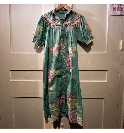 Robe Chacok vintage lurex fleurs TS
