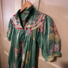 Robe Chacok vintage lurex fleurs TS
