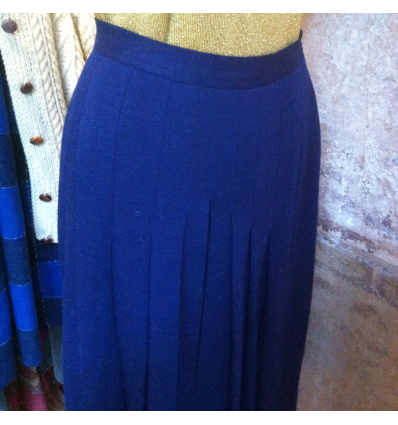 Jupe laine plissée Lanvin vintage taille 38