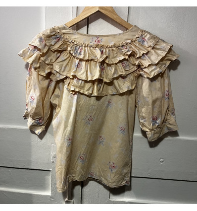 Blouse Kenzo frou frou jaune TM